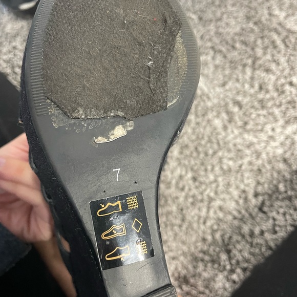 Black wedge sandals - Picture 3 of 3